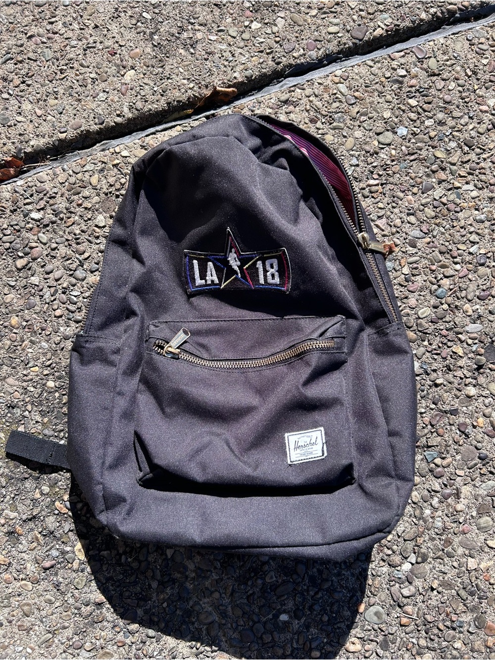 Herschel Supply Company Black Classic Backpack - LA 18 Patch